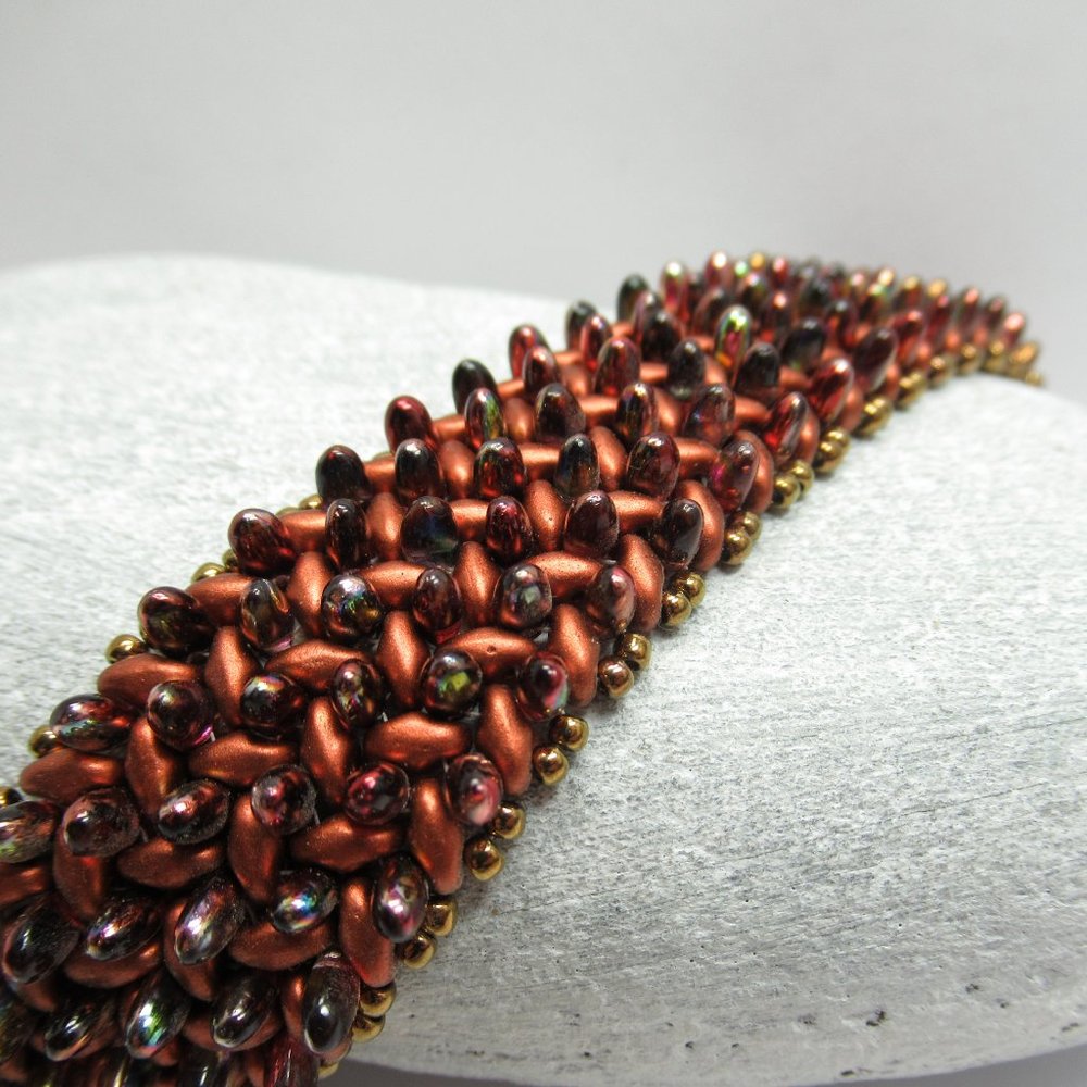 Handwoven bead bracelet